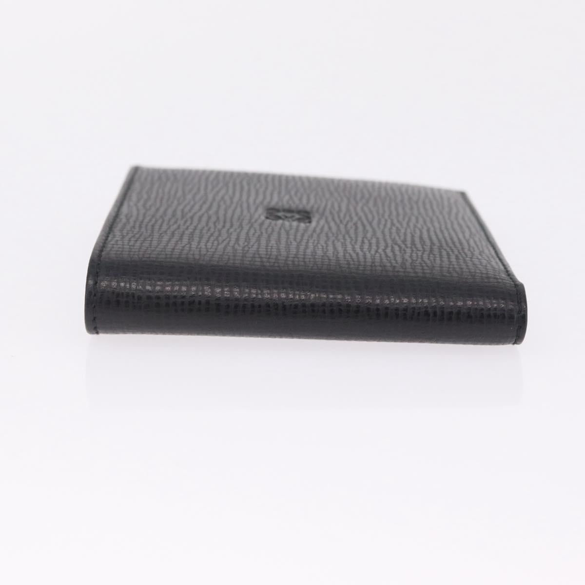 LOEWE Bifold Wallet Leather Black Auth ar14398