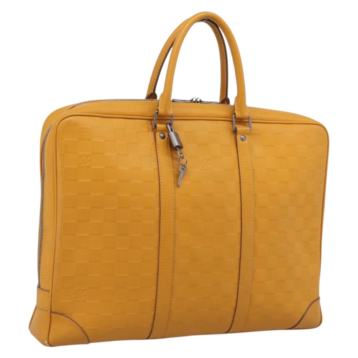 LOUIS VUITTON Damier Infini Porte Documents Voyage Bag N41218 LV Auth ar14408