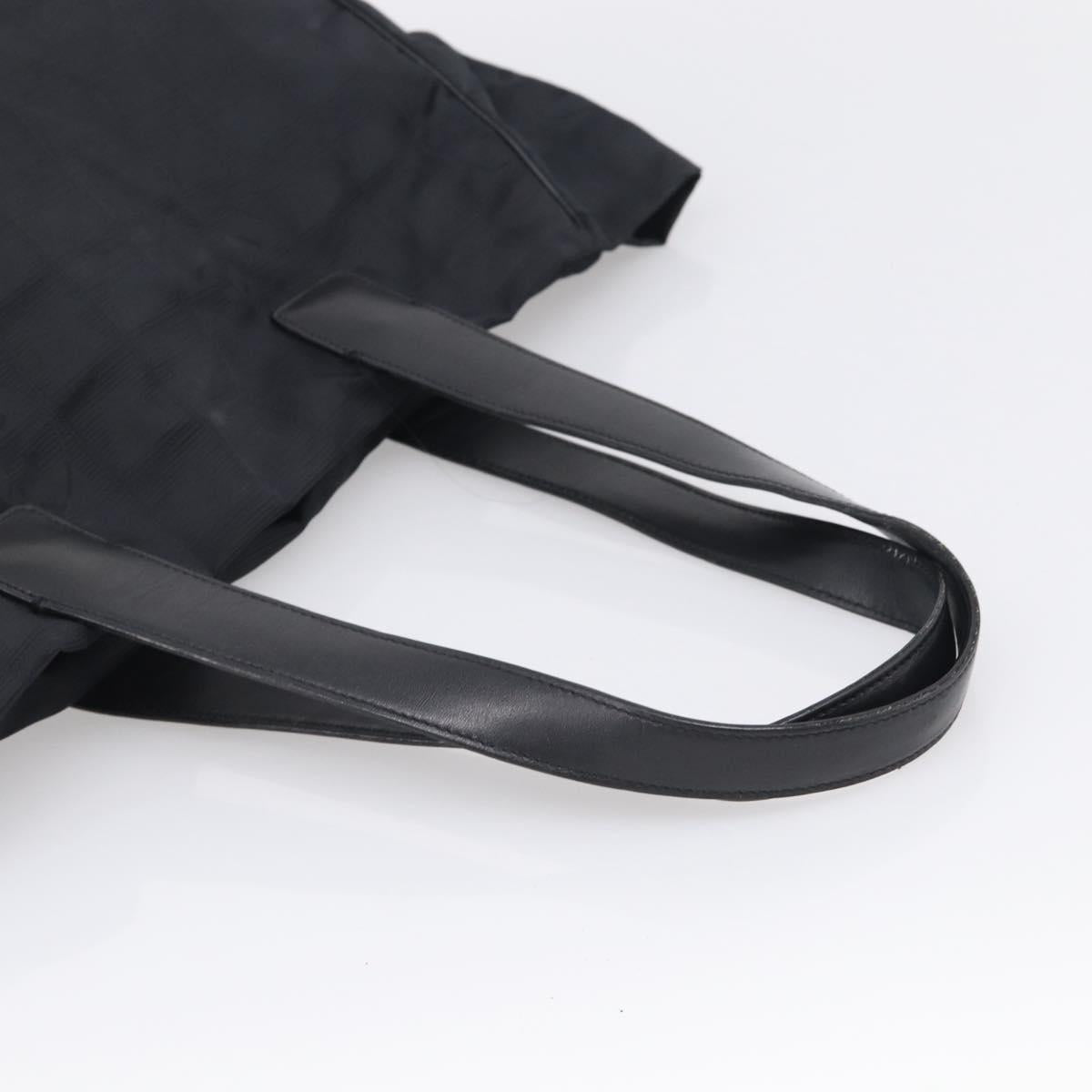CHANEL New Travel Line Tote Bag Nylon Black CC Auth ar14547