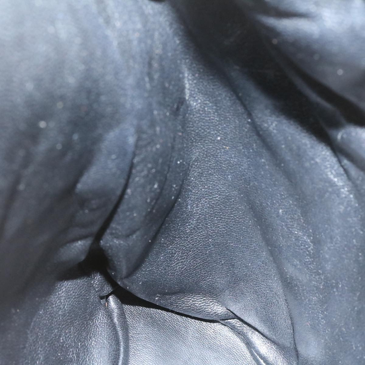 CHANEL Matelasse Backpack Leather Black Gold Tone CC Auth ar4662AM