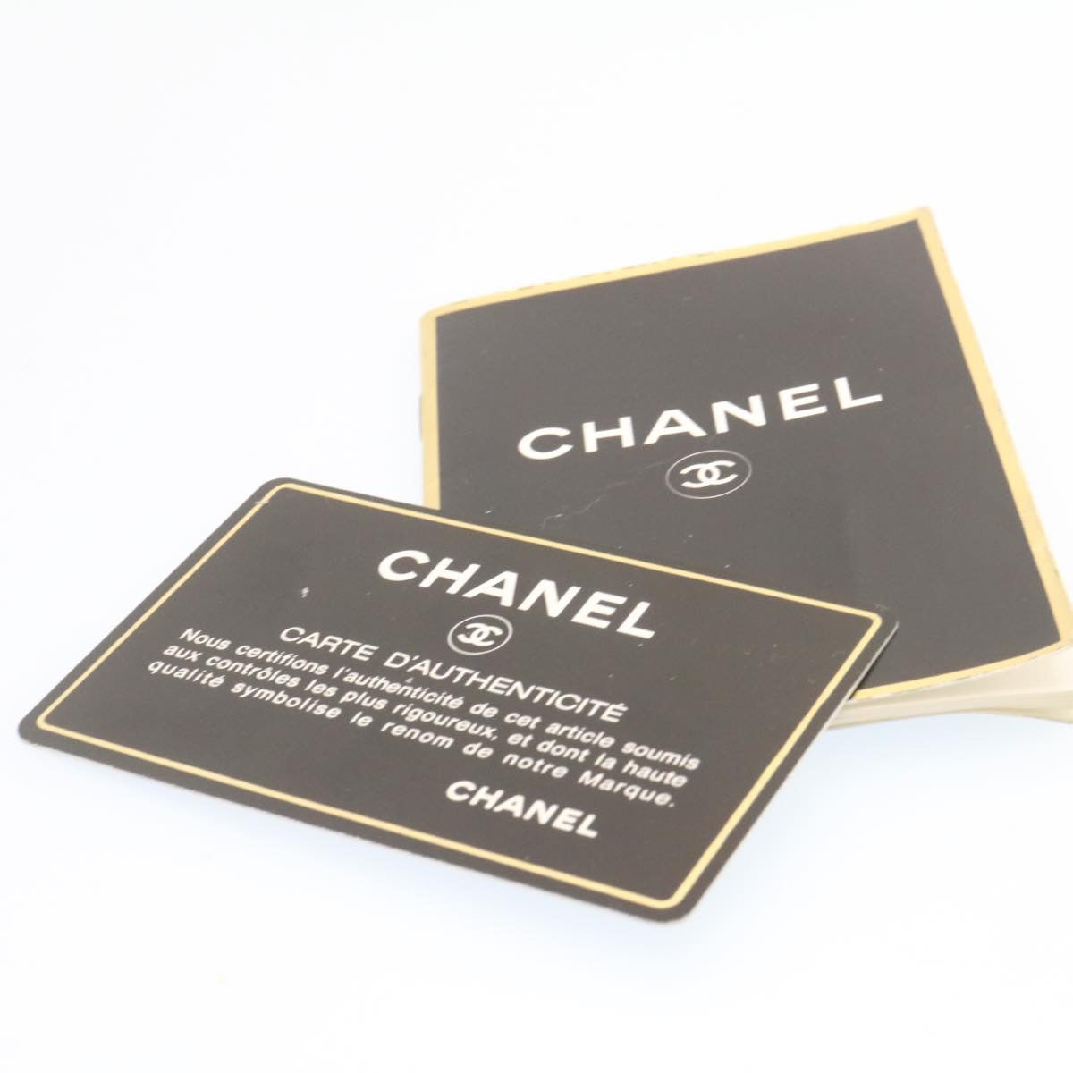 CHANEL Matelasse Backpack Leather Black Gold Tone CC Auth ar4662M