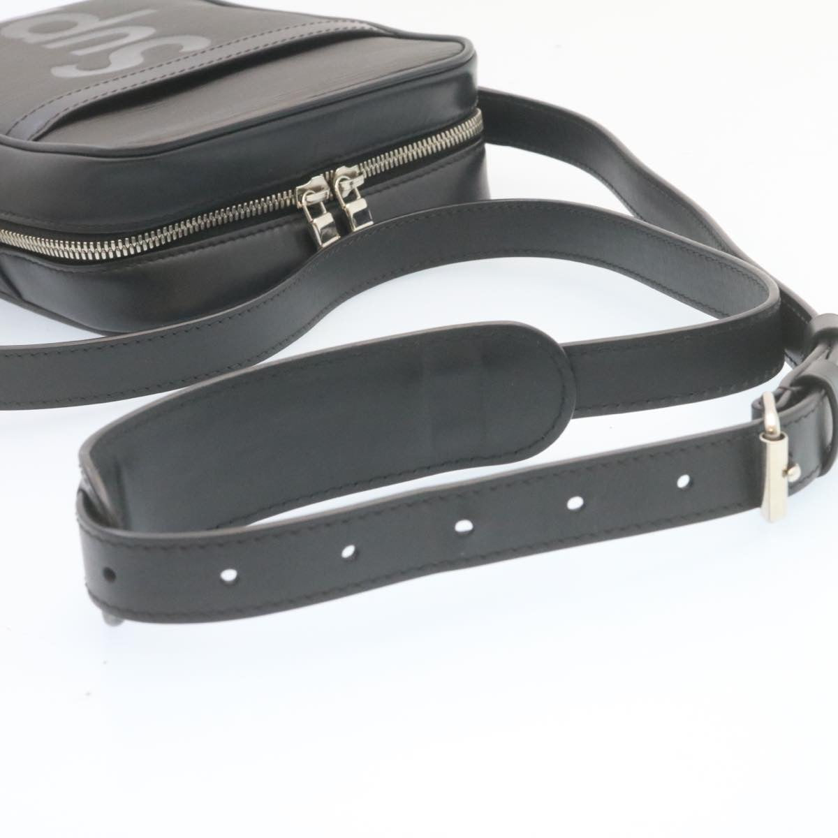 LOUIS VUITTON Supreme Epi Danube Shoulder Bag Black M53431 LV Auth ar5973SM