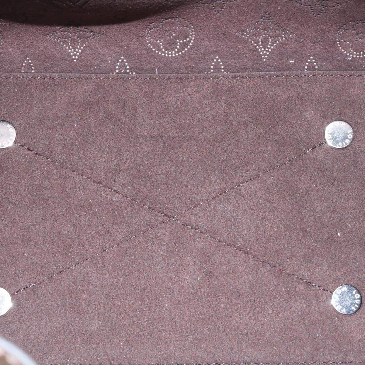 LOUIS VUITTON Monogram Mahina Bella Hand Bag Pink M57068 LV Auth ar6430S