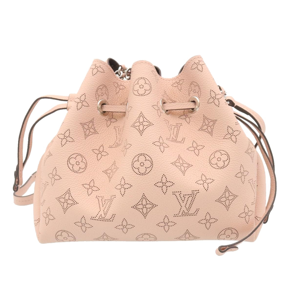 LOUIS VUITTON Monogram Mahina Bella Hand Bag Pink M57068 LV Auth ar6430S