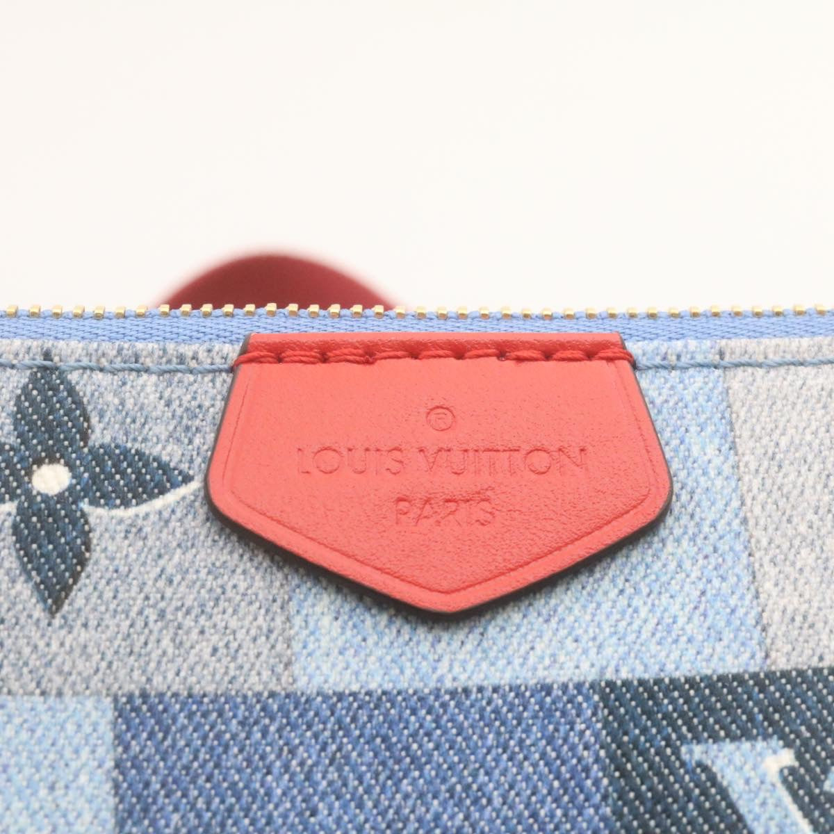 LOUIS VUITTON Denim Multi Pochette Accessoires Shoulder Bag M44990 Auth ar6462SM