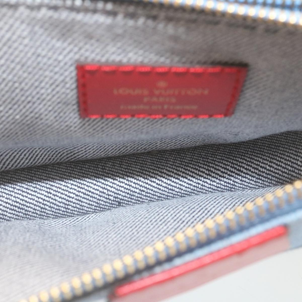 LOUIS VUITTON Denim Multi Pochette Accessoires Shoulder Bag M44990 Auth ar6462SM