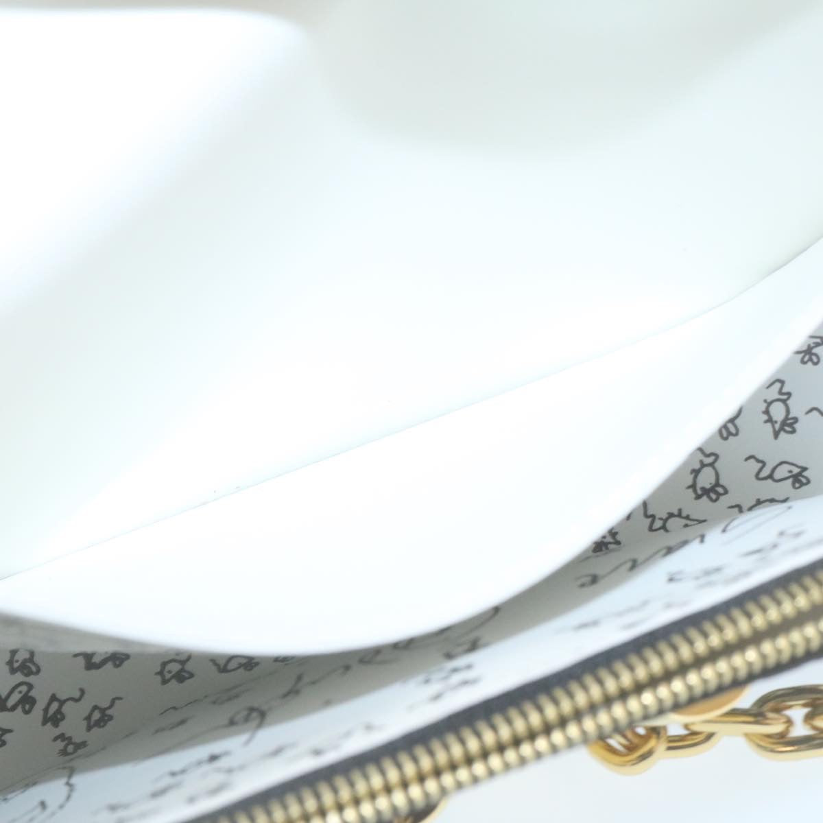 LOUIS VUITTON Monogram Cat Portefeuille Twist Chain Wallet M63888 Auth ar6463SM