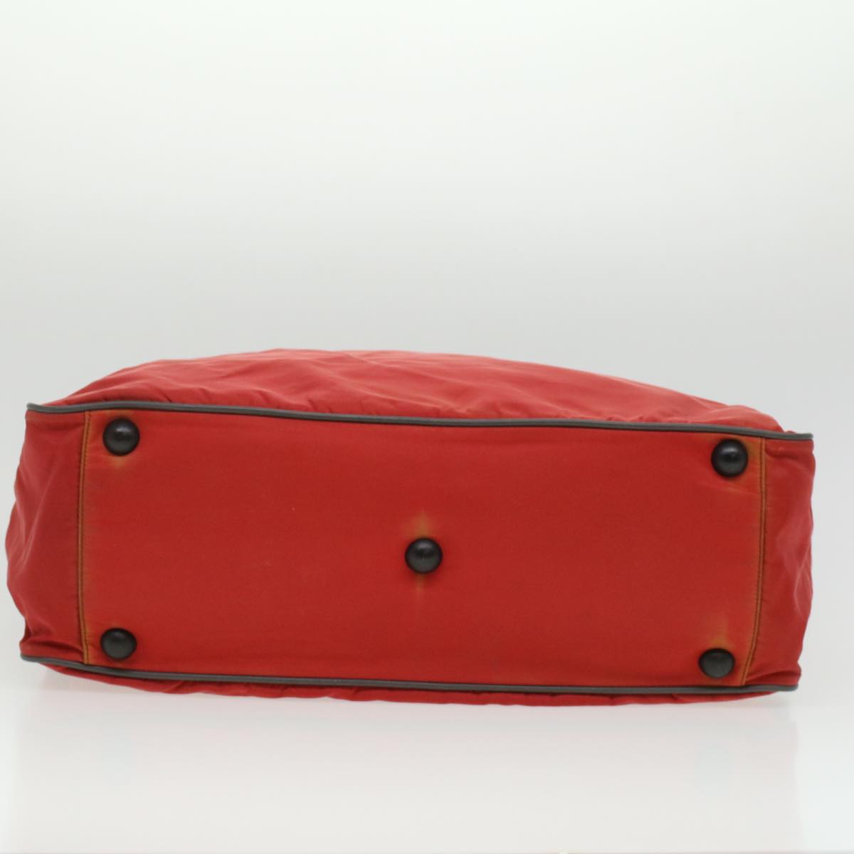 PRADA Hand Bag Nylon 2way Red Auth ar8326