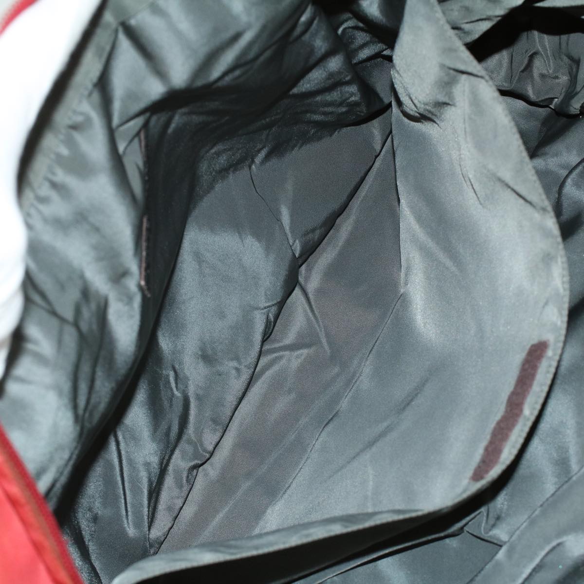 PRADA Hand Bag Nylon 2way Red Auth ar8326