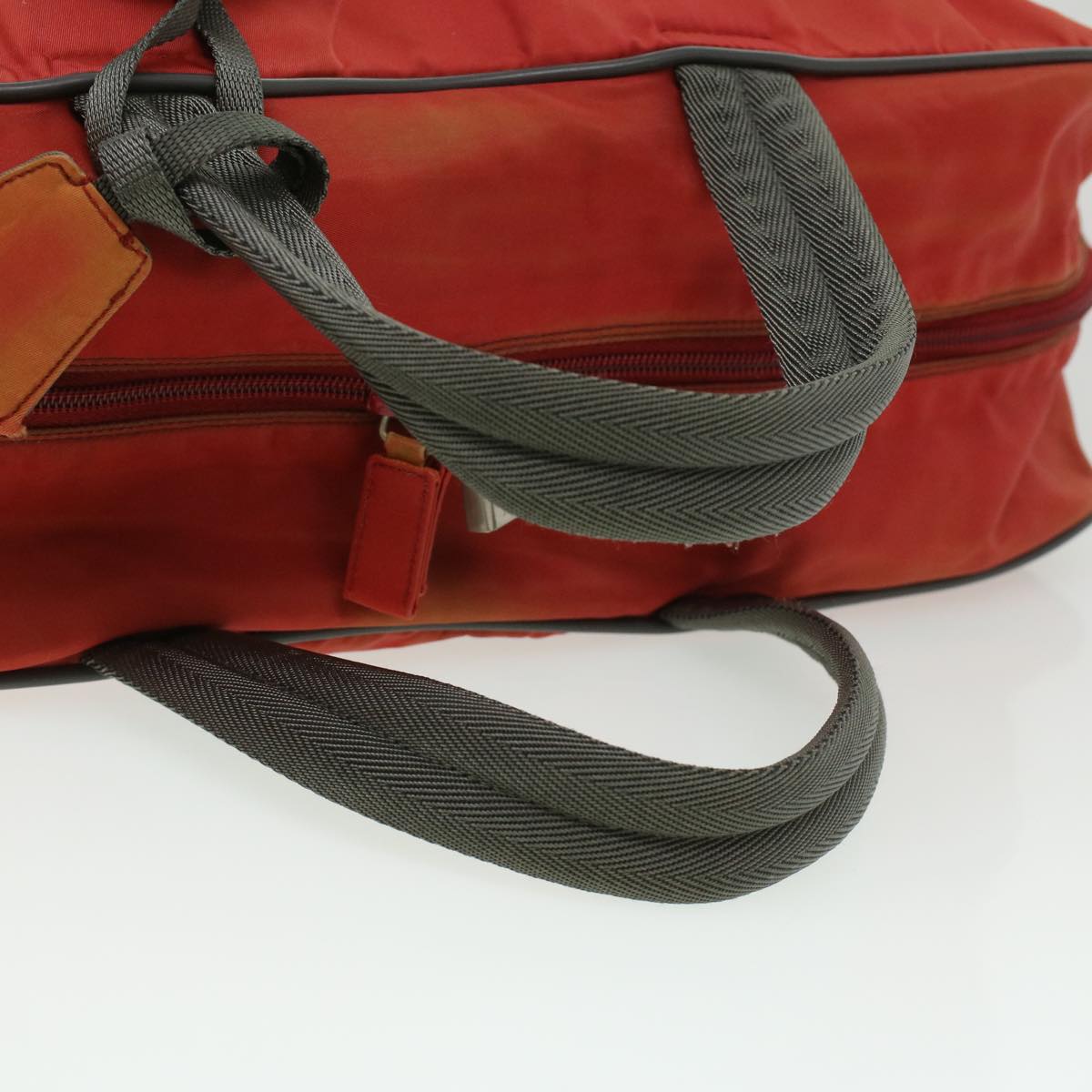 PRADA Hand Bag Nylon 2way Red Auth ar8326
