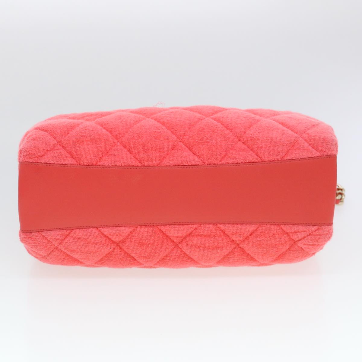 CHANEL Chain Hand Bag Pile 2way Pink CC Auth ar9158SAV