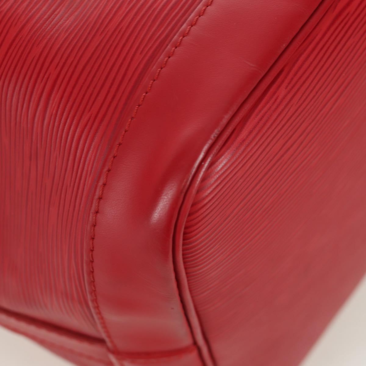 LOUIS VUITTON Epi Petit Noe Shoulder Bag Red M44107 LV Auth ARZ006V