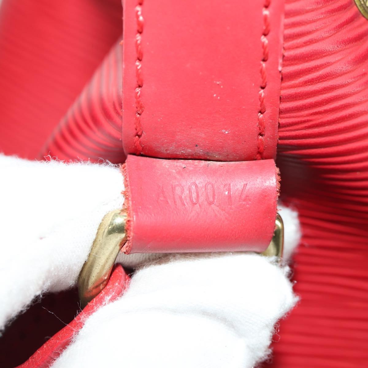 LOUIS VUITTON Epi Petit Noe Shoulder Bag Red M44107 LV Auth ARZ006V