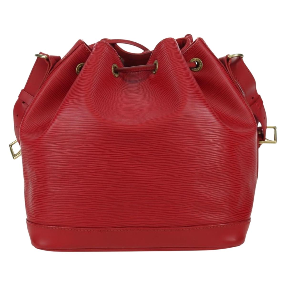 LOUIS VUITTON Epi Petit Noe Shoulder Bag Red M44107 LV Auth ARZ006V