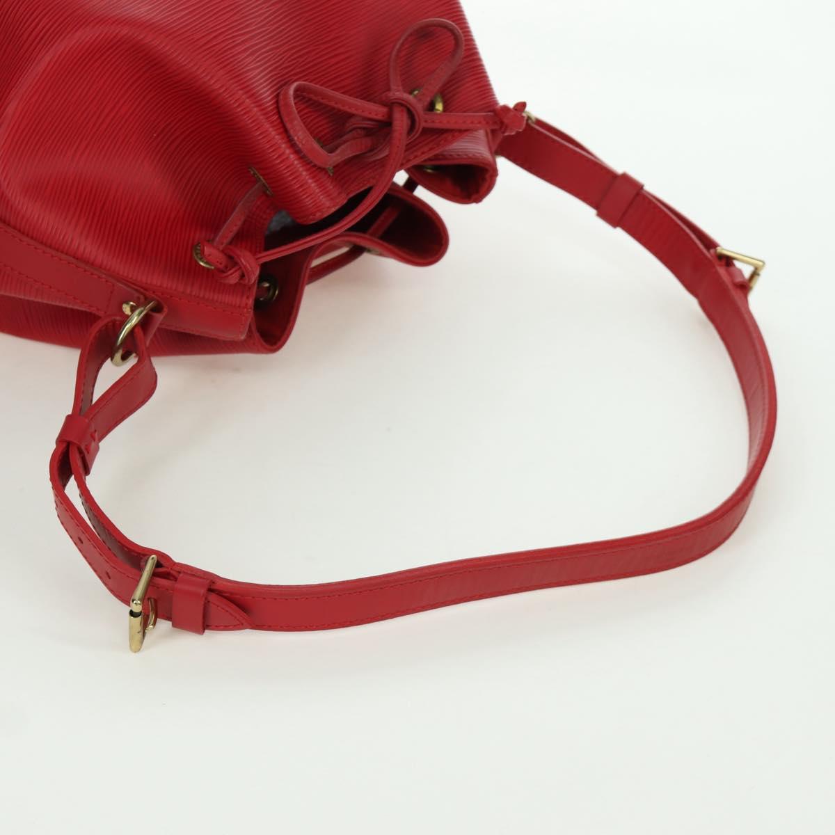 LOUIS VUITTON Epi Petit Noe Shoulder Bag Red M44107 LV Auth ARZ006V
