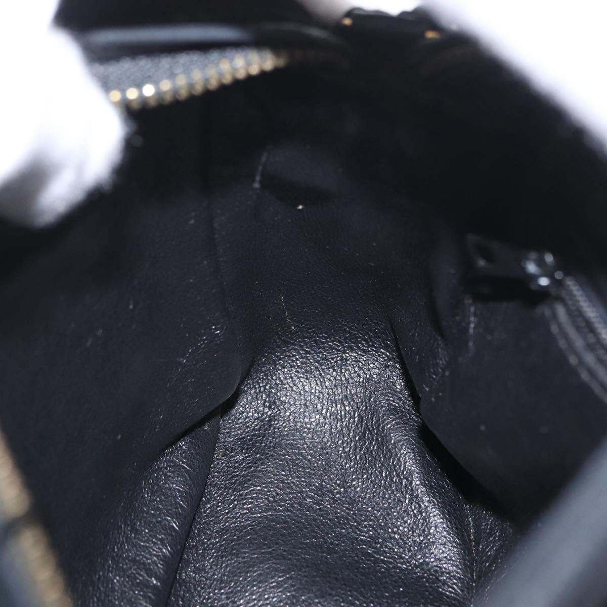 CHANEL Shoulder Bag Velor Black Gold CC Auth ARZ008SAV