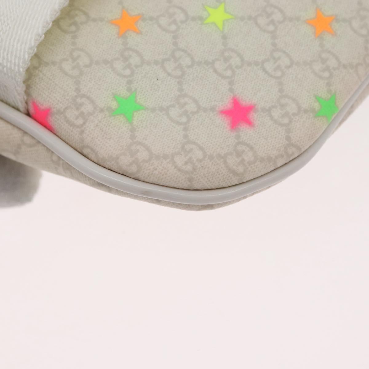 GUCCI Children's Waist Bag PVC White Silver 311159 Auth ARZ010A