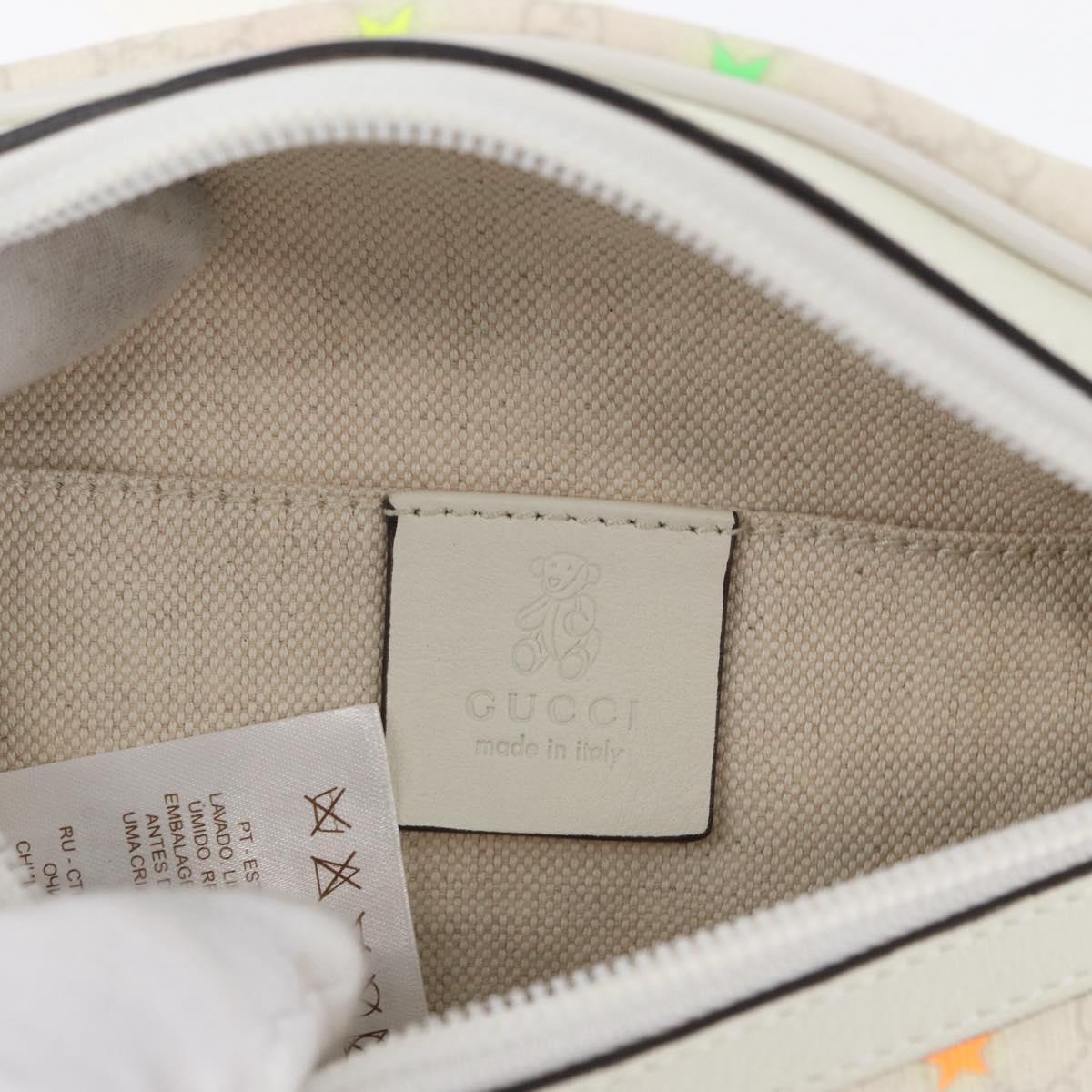GUCCI Children's Waist Bag PVC White Silver 311159 Auth ARZ010A