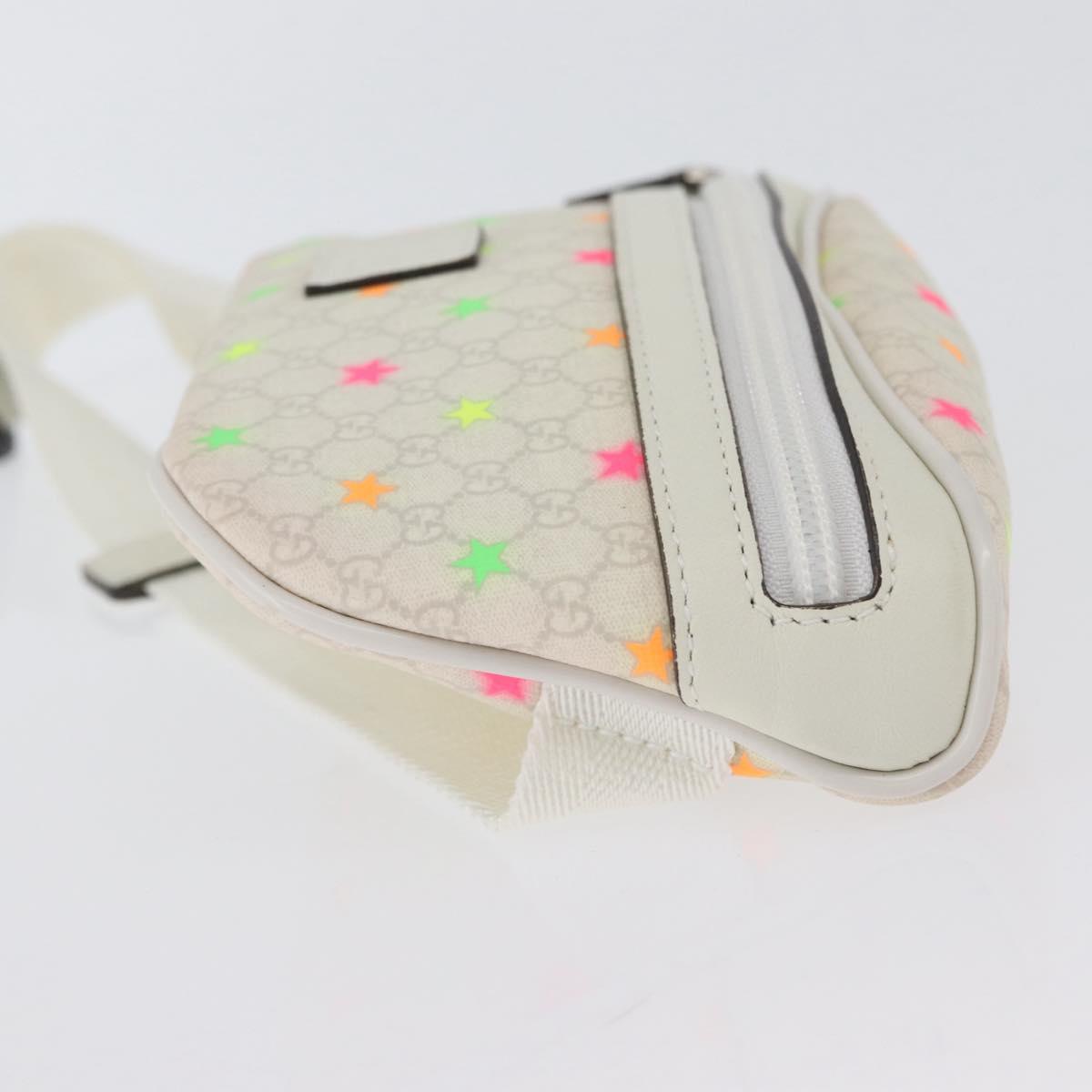 GUCCI Children's Waist Bag PVC White Silver 311159 Auth ARZ010A