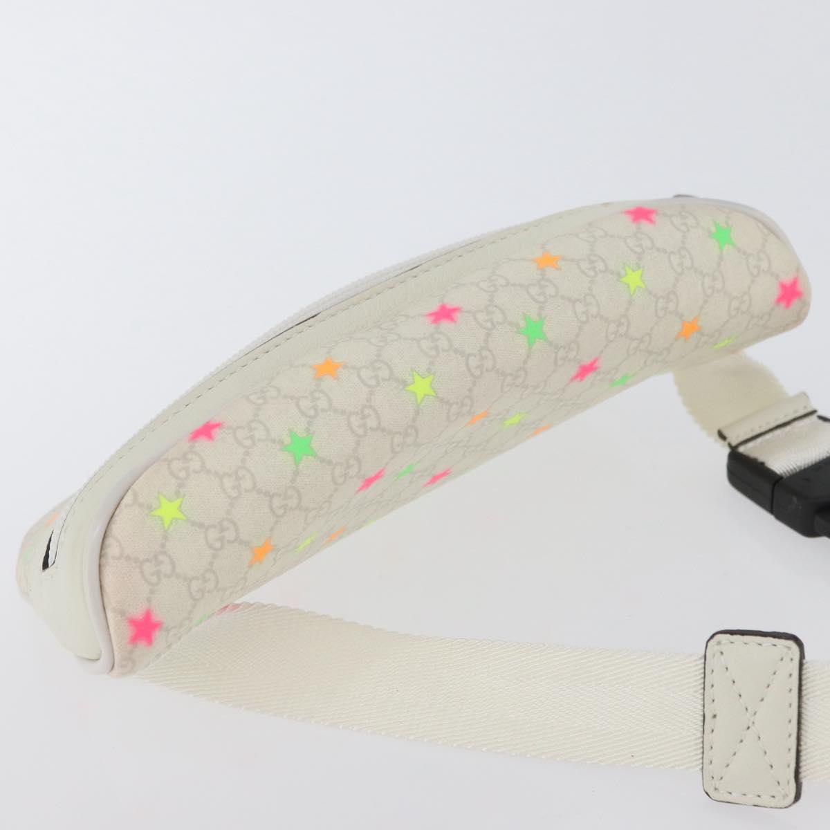 GUCCI Children's Waist Bag PVC White Silver 311159 Auth ARZ010A