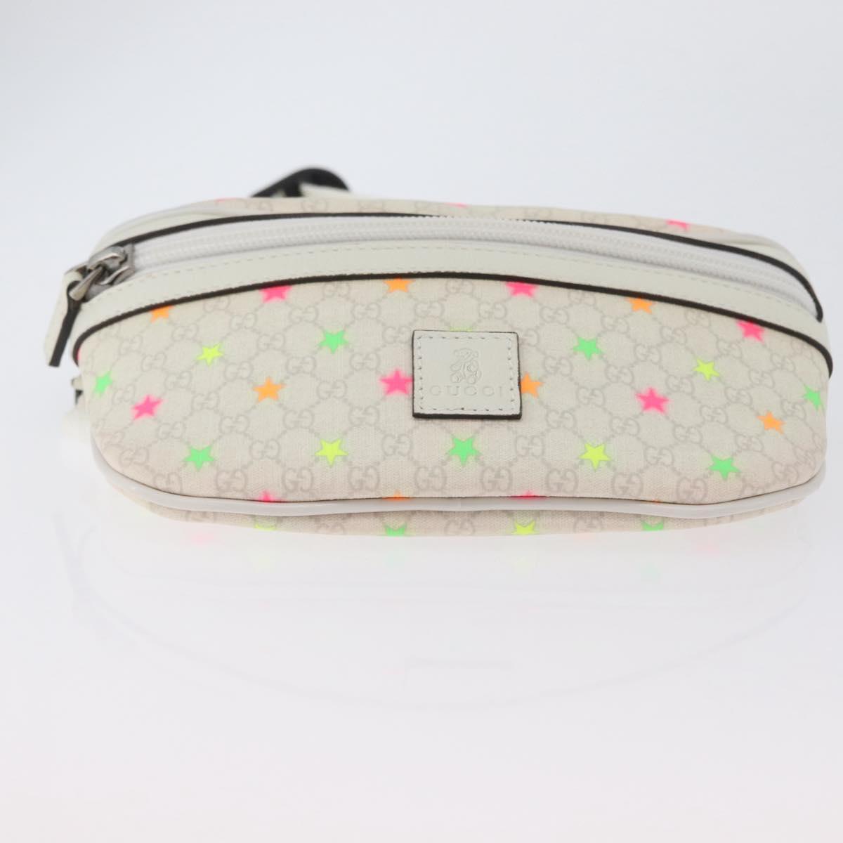 GUCCI Children's Waist Bag PVC White Silver 311159 Auth ARZ010A