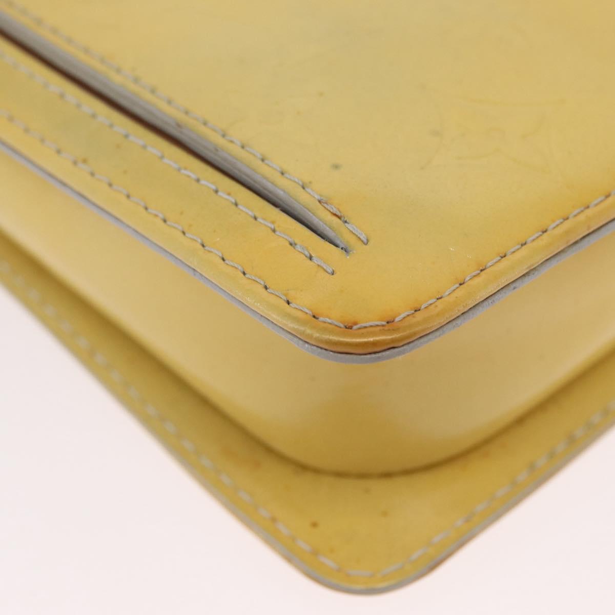 LOUIS VUITTON Monogram Vernis Motto Accessory Pouch Gris M91030 LV Auth ARZ024