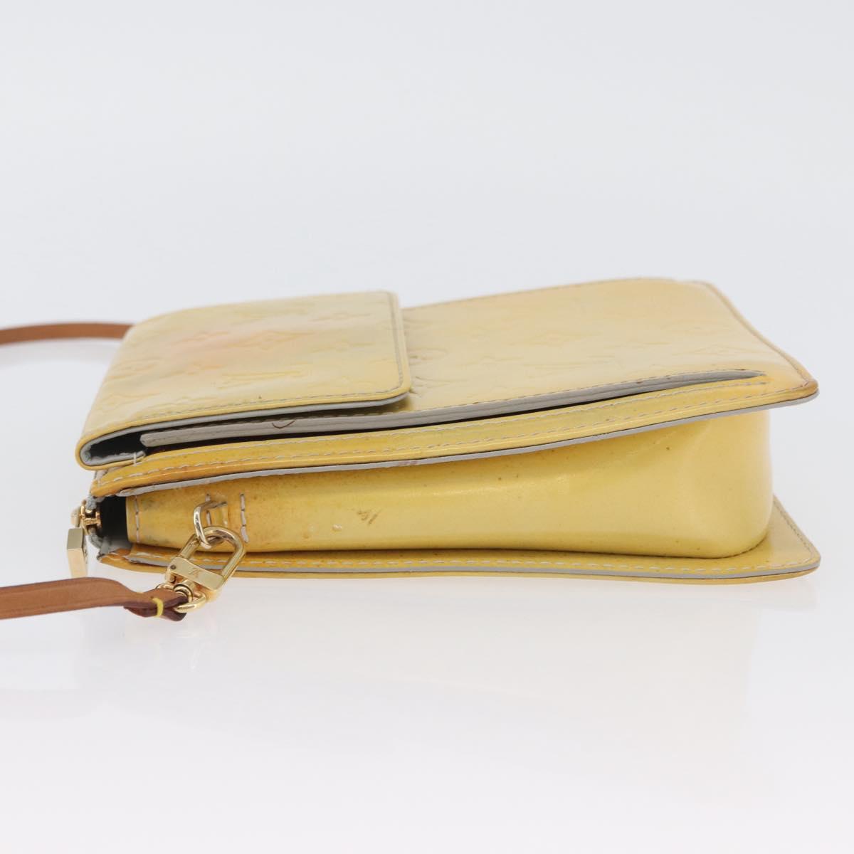 LOUIS VUITTON Monogram Vernis Motto Accessory Pouch Gris M91030 LV Auth ARZ024