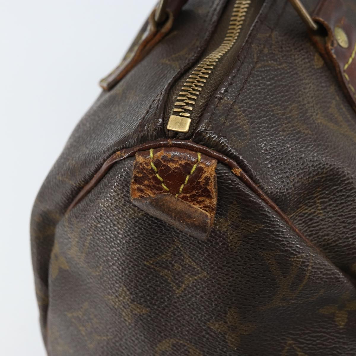 LOUIS VUITTON Monogram Speedy 25 Hand Bag M41528 LV Auth ARZ027