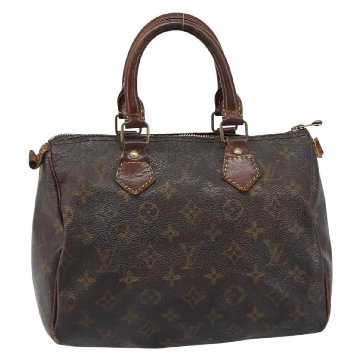 LOUIS VUITTON Monogram Speedy 25 Hand Bag M41528 LV Auth ARZ027