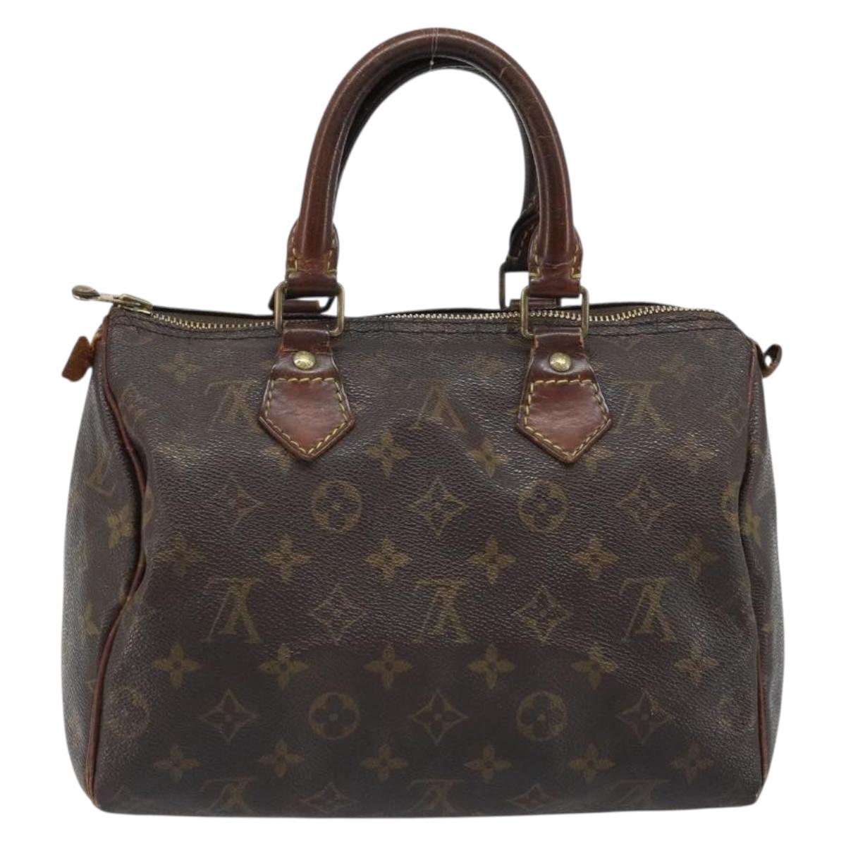 LOUIS VUITTON Monogram Speedy 25 Hand Bag M41528 LV Auth ARZ027