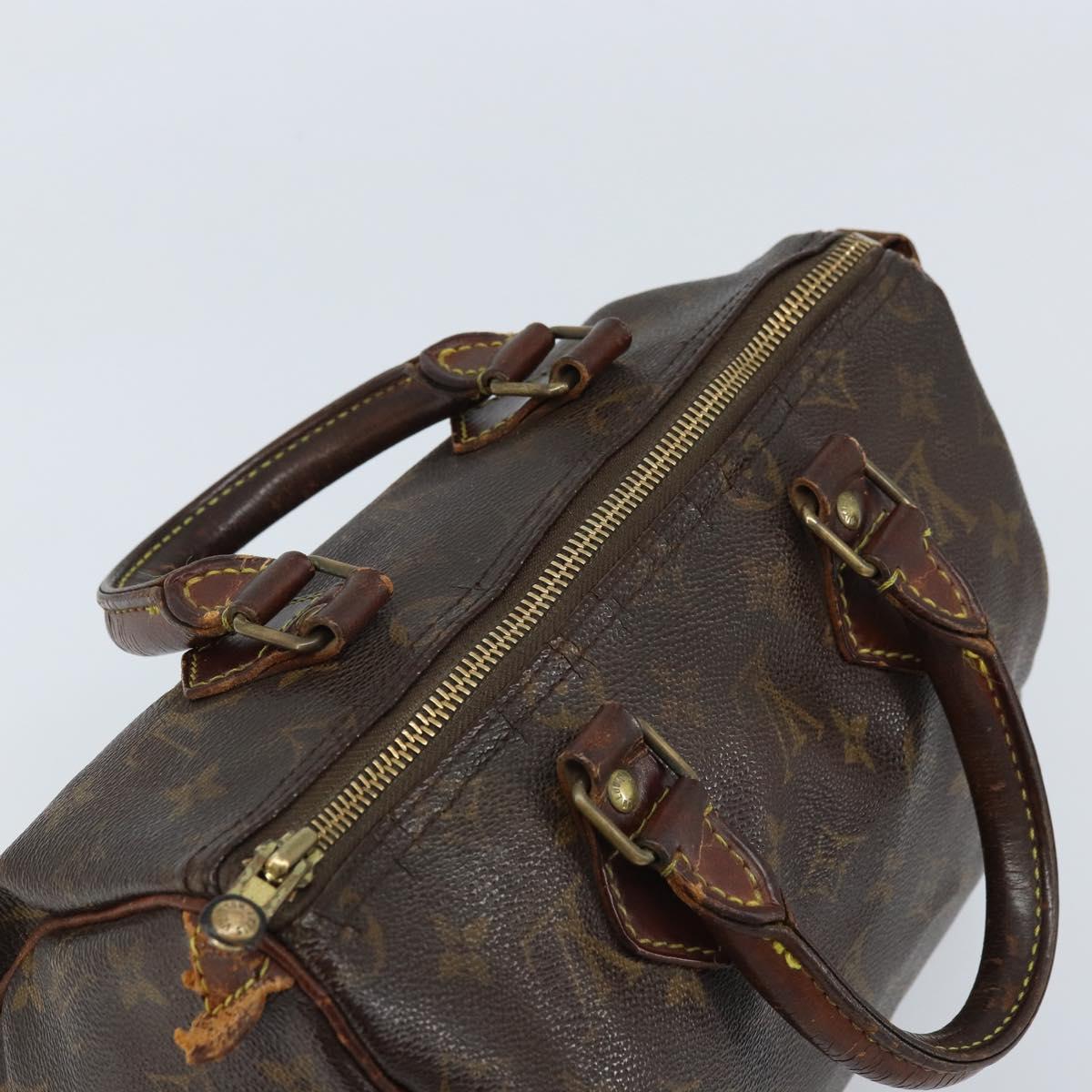 LOUIS VUITTON Monogram Speedy 25 Hand Bag M41528 LV Auth ARZ027