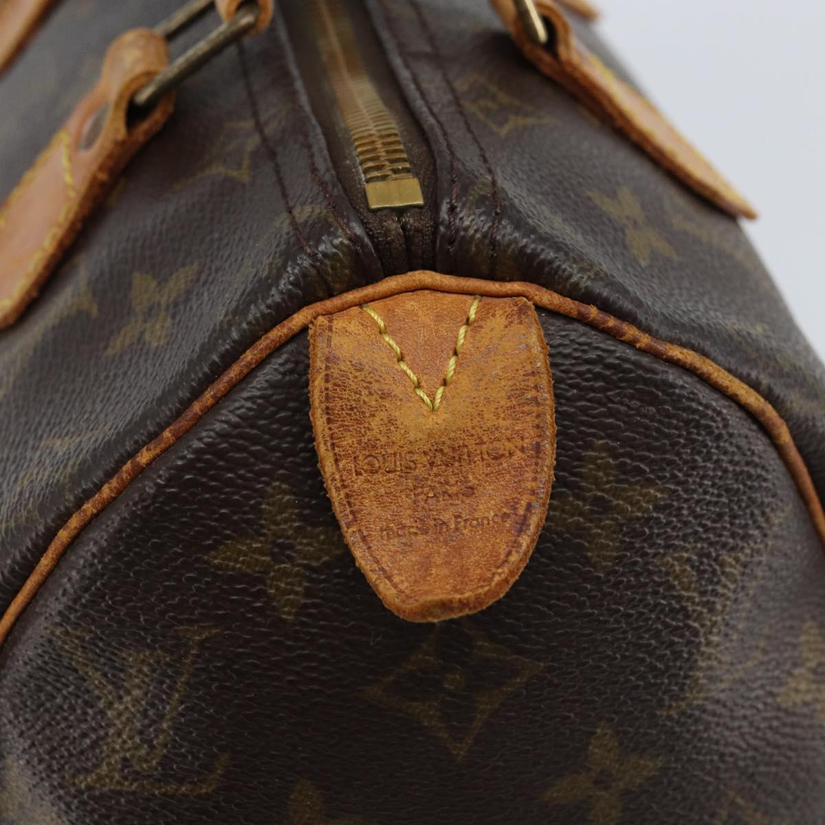 LOUIS VUITTON Monogram Speedy 25 Hand Bag M41528 LV Auth ARZ028