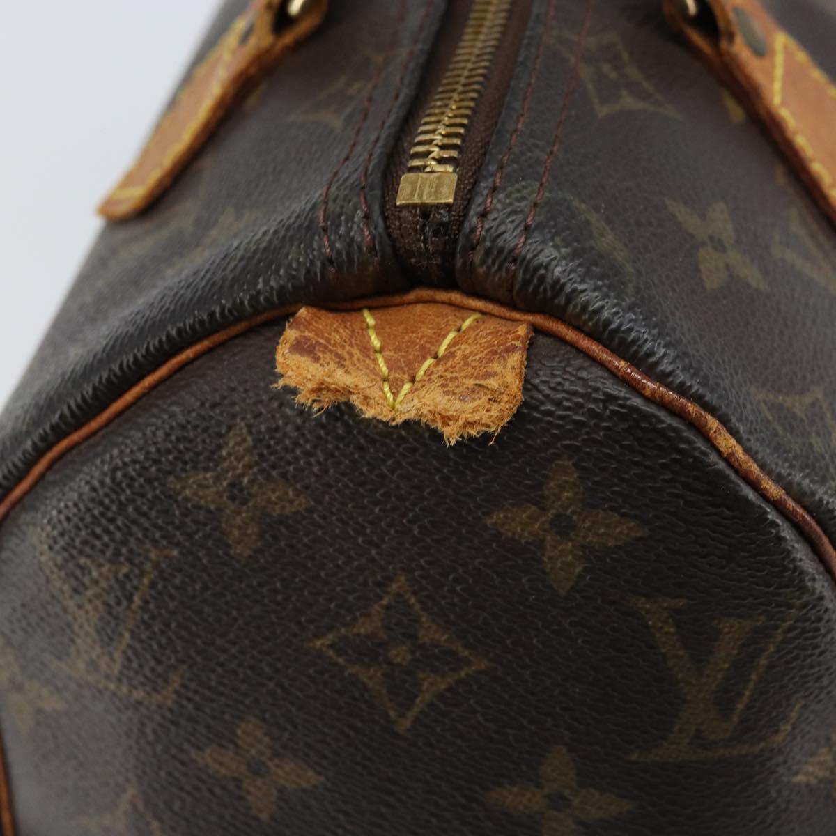 LOUIS VUITTON Monogram Speedy 25 Hand Bag M41528 LV Auth ARZ031