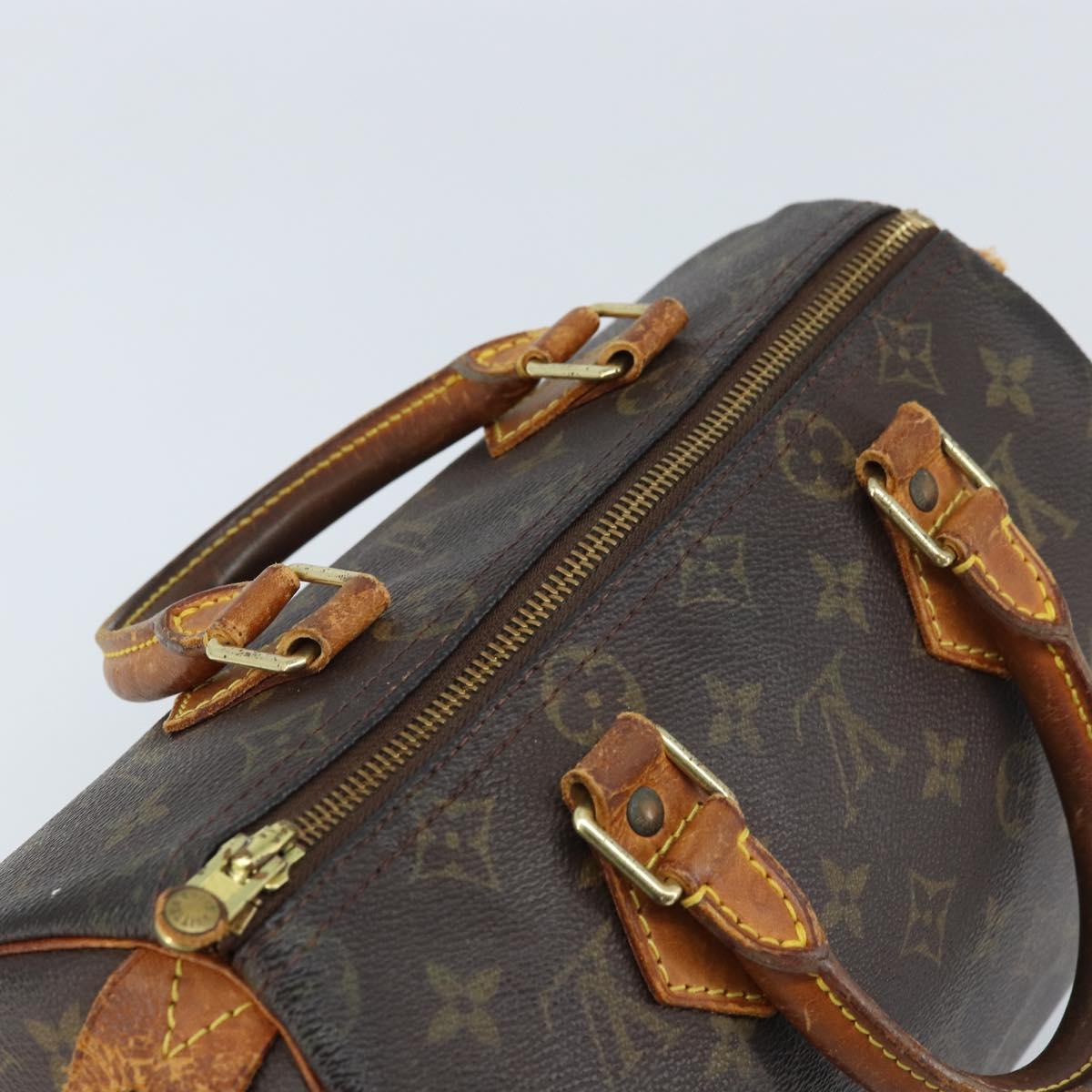 LOUIS VUITTON Monogram Speedy 25 Hand Bag M41528 LV Auth ARZ031