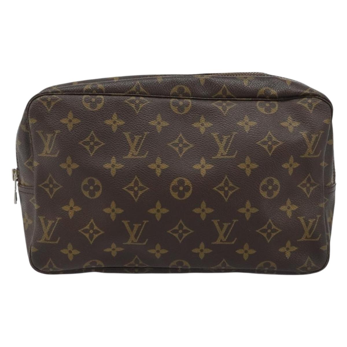 LOUIS VUITTON Monogram Trousse Toilette 28 Clutch Bag M47522 LV Auth ARZ042