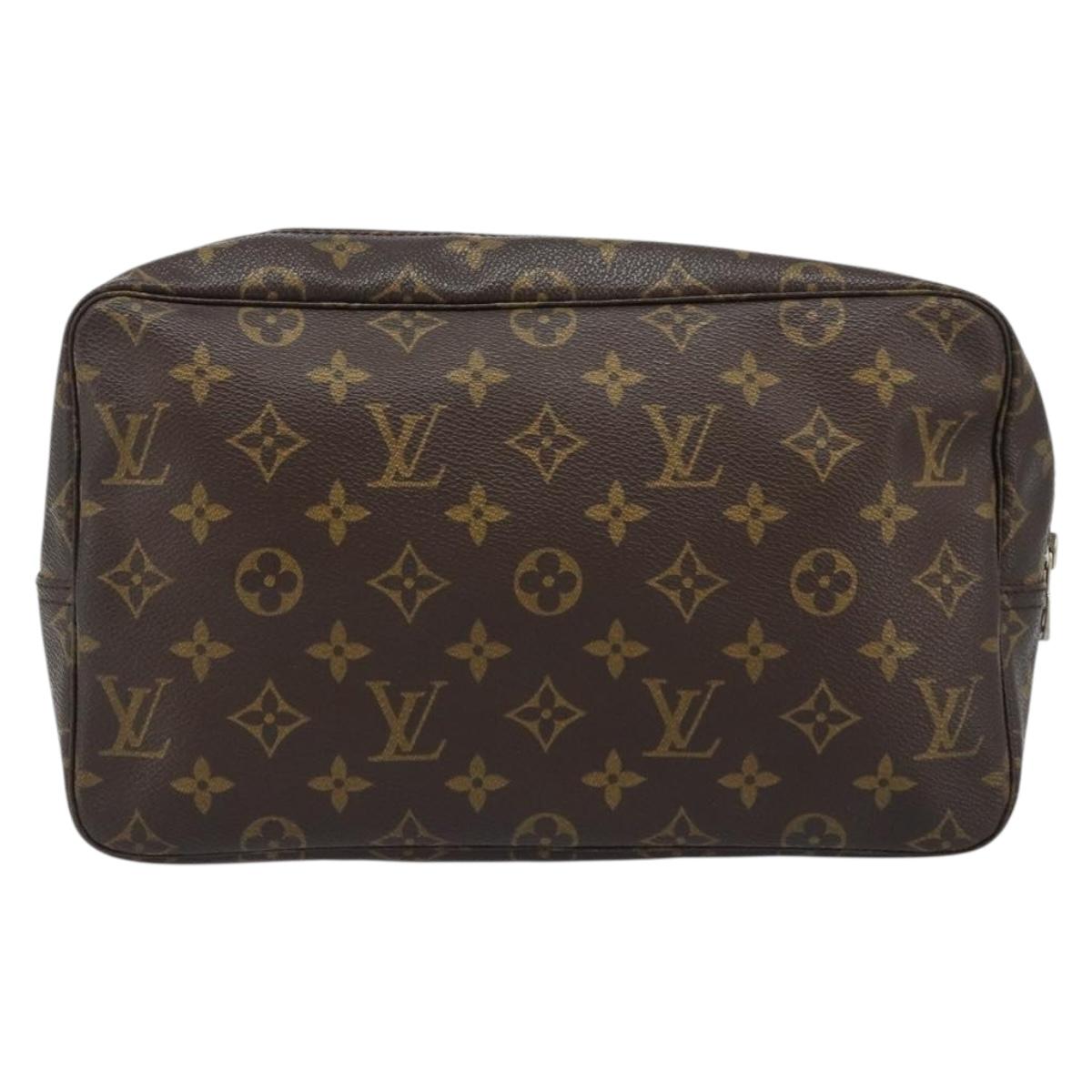 LOUIS VUITTON Monogram Trousse Toilette 28 Clutch Bag M47522 LV Auth ARZ042