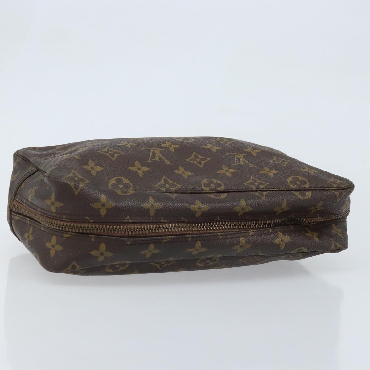 LOUIS VUITTON Monogram Trousse Toilette 28 Clutch Bag M47522 LV Auth ARZ042