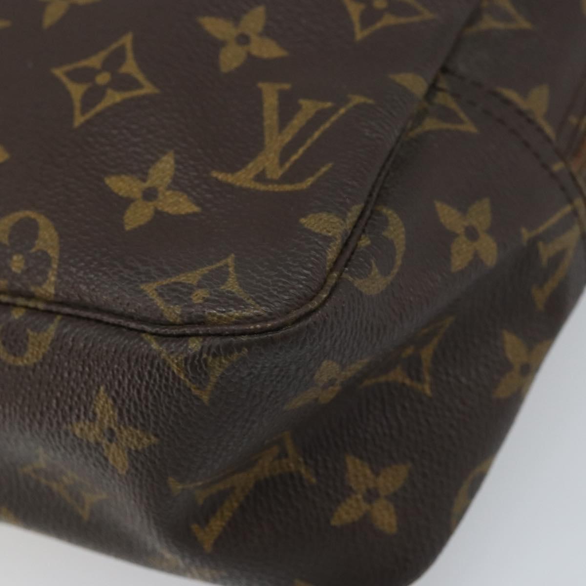 LOUIS VUITTON Monogram Trousse Toilette 28 Clutch Bag M47522 LV Auth ARZ042
