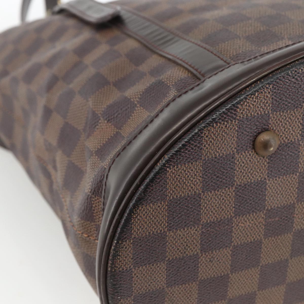 LOUIS VUITTON Damier Ebene Bucket GM Shoulder Bag N42236 LV Auth ARZ043