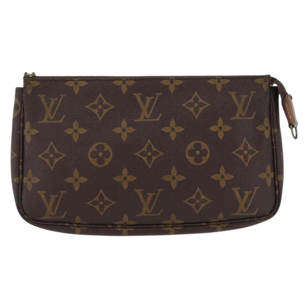 LOUIS VUITTON Monogram Pochette Accessoires Pouch M51980 LV Auth ARZ051