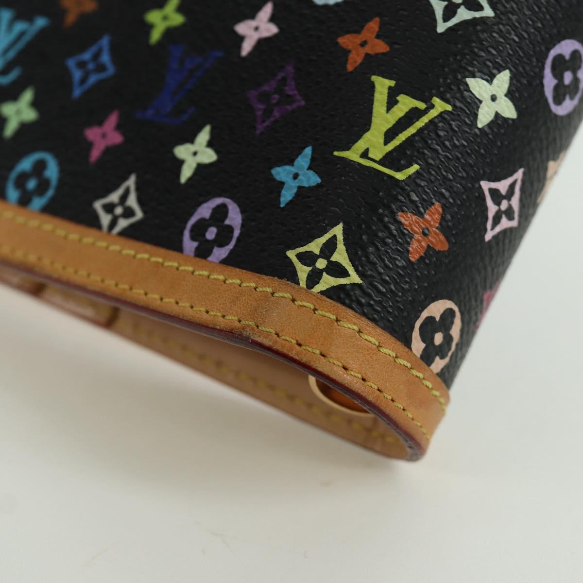 LOUIS VUITTON Multicolor Agenda GM Day Planner Cover Black R20893 Auth ARZ053SAV