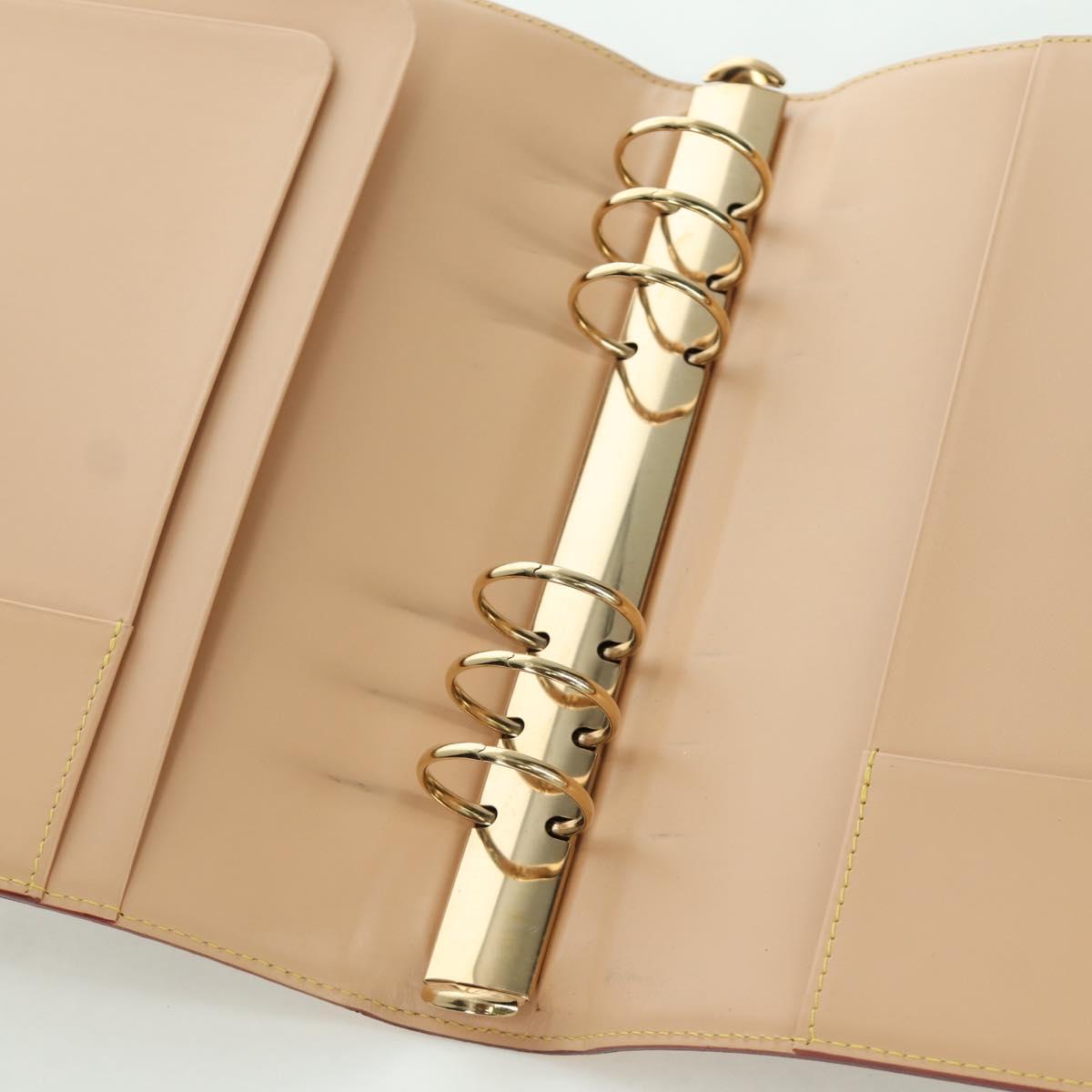 LOUIS VUITTON Multicolor Agenda GM Day Planner Cover Black R20893 Auth ARZ053SAV