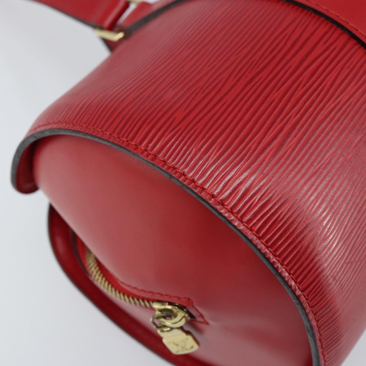 LOUIS VUITTON Epi Soufflot Hand Bag Red M52227 LV Auth ARZ055V