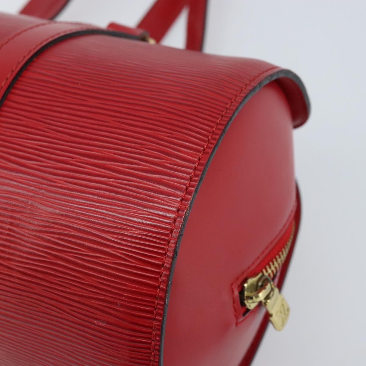 LOUIS VUITTON Epi Soufflot Hand Bag Red M52227 LV Auth ARZ055V