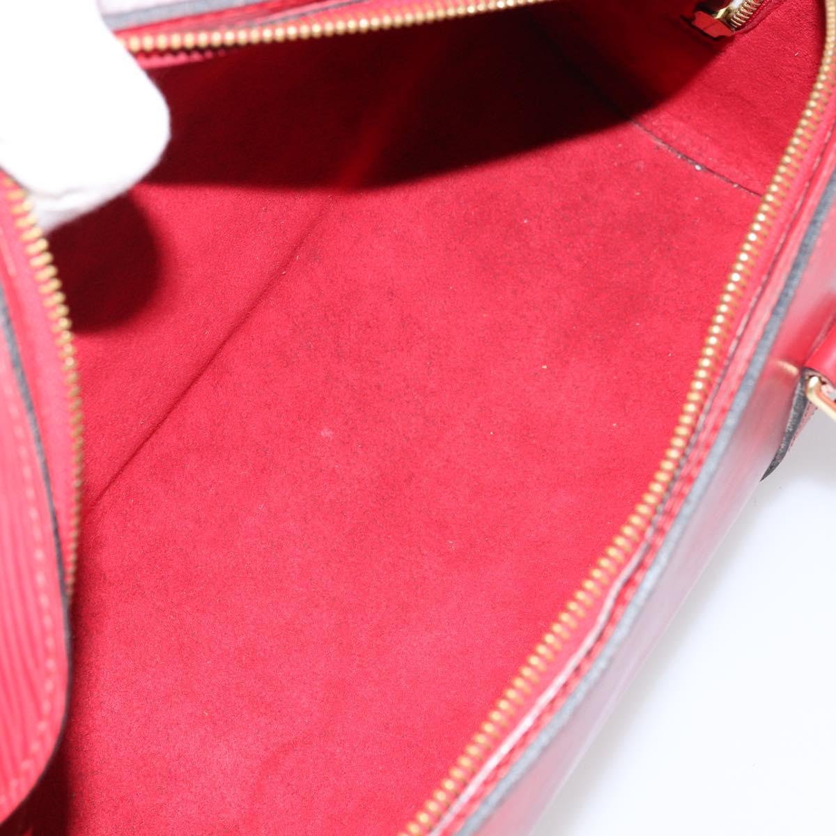 LOUIS VUITTON Epi Soufflot Hand Bag Red M52227 LV Auth ARZ055V