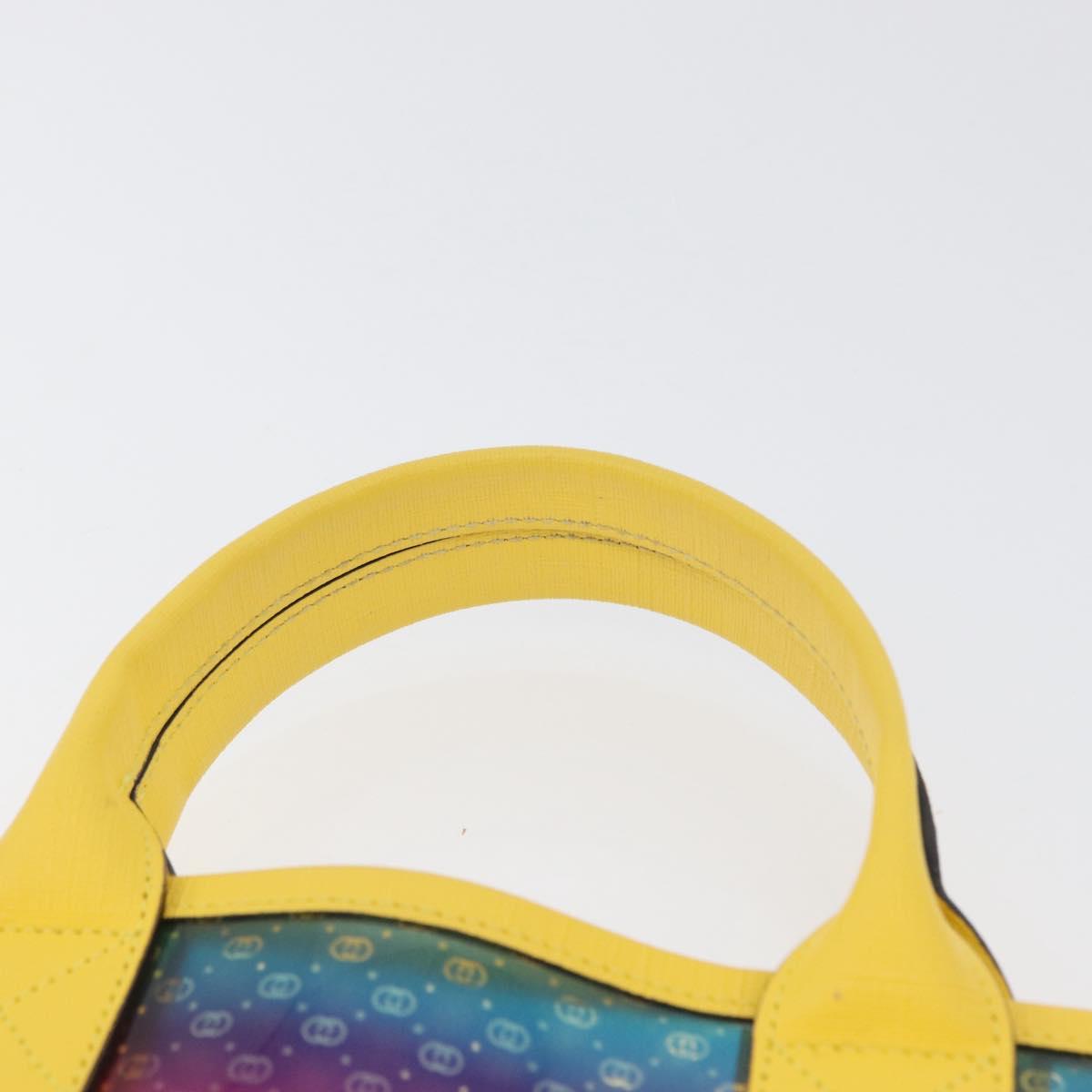 GUCCI Micro GG Canvas Hand Bag Vinyl Multicolor 550763 Auth ARZ065