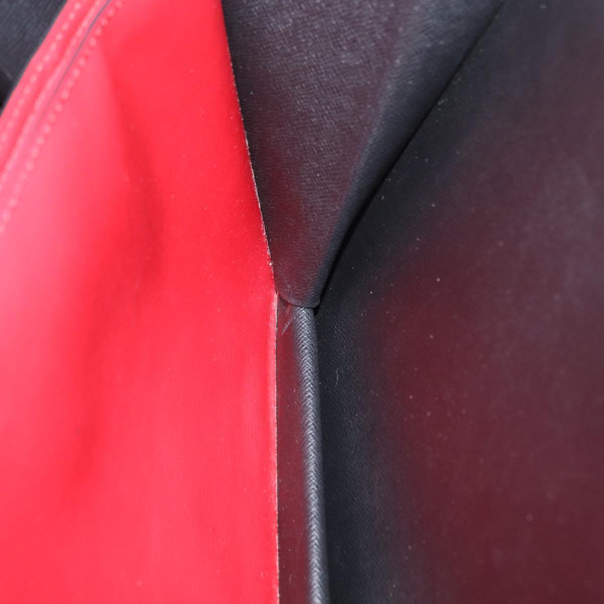 LOUIS VUITTON Epi Bicolor Varenne Hand Bag Black Red M52387 LV Auth ARZ070