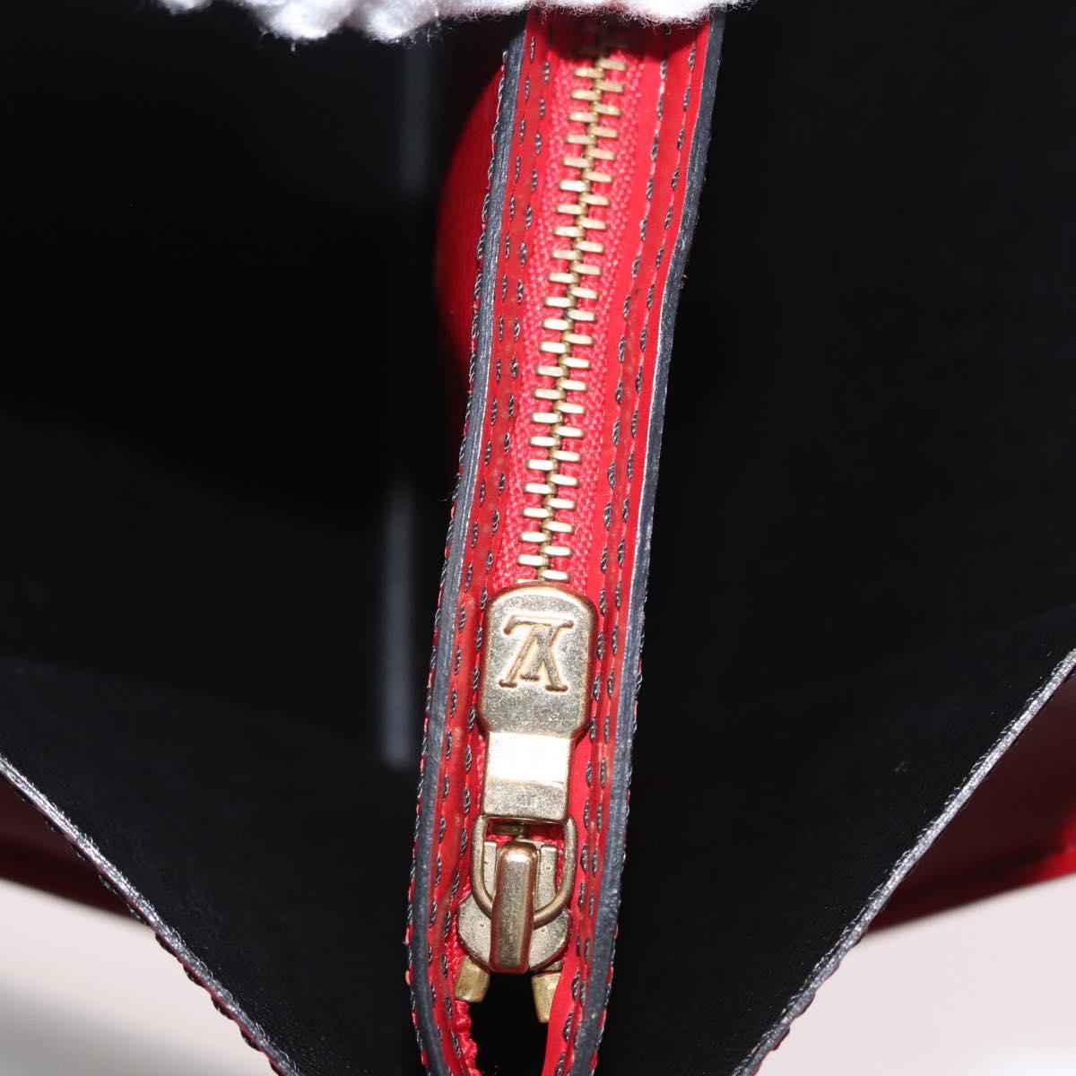 LOUIS VUITTON Epi Bicolor Varenne Hand Bag Black Red M52387 LV Auth ARZ070