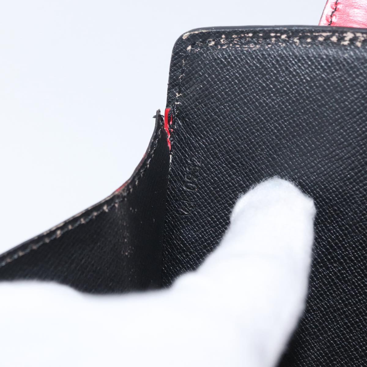 LOUIS VUITTON Epi Bicolor Varenne Hand Bag Black Red M52387 LV Auth ARZ070