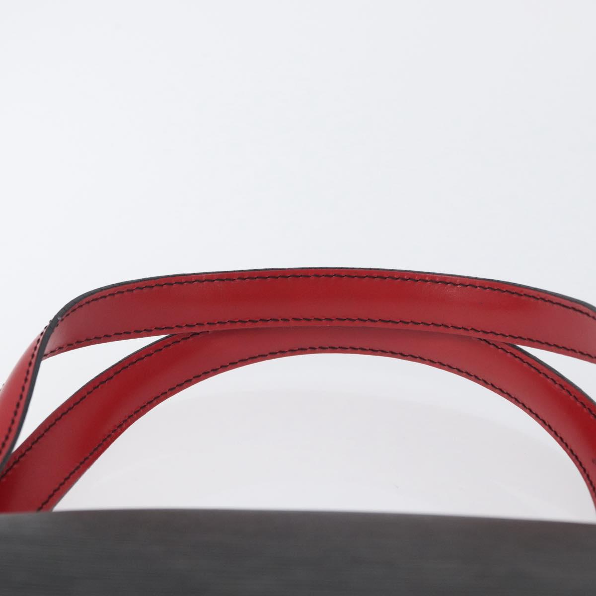LOUIS VUITTON Epi Bicolor Varenne Hand Bag Black Red M52387 LV Auth ARZ070